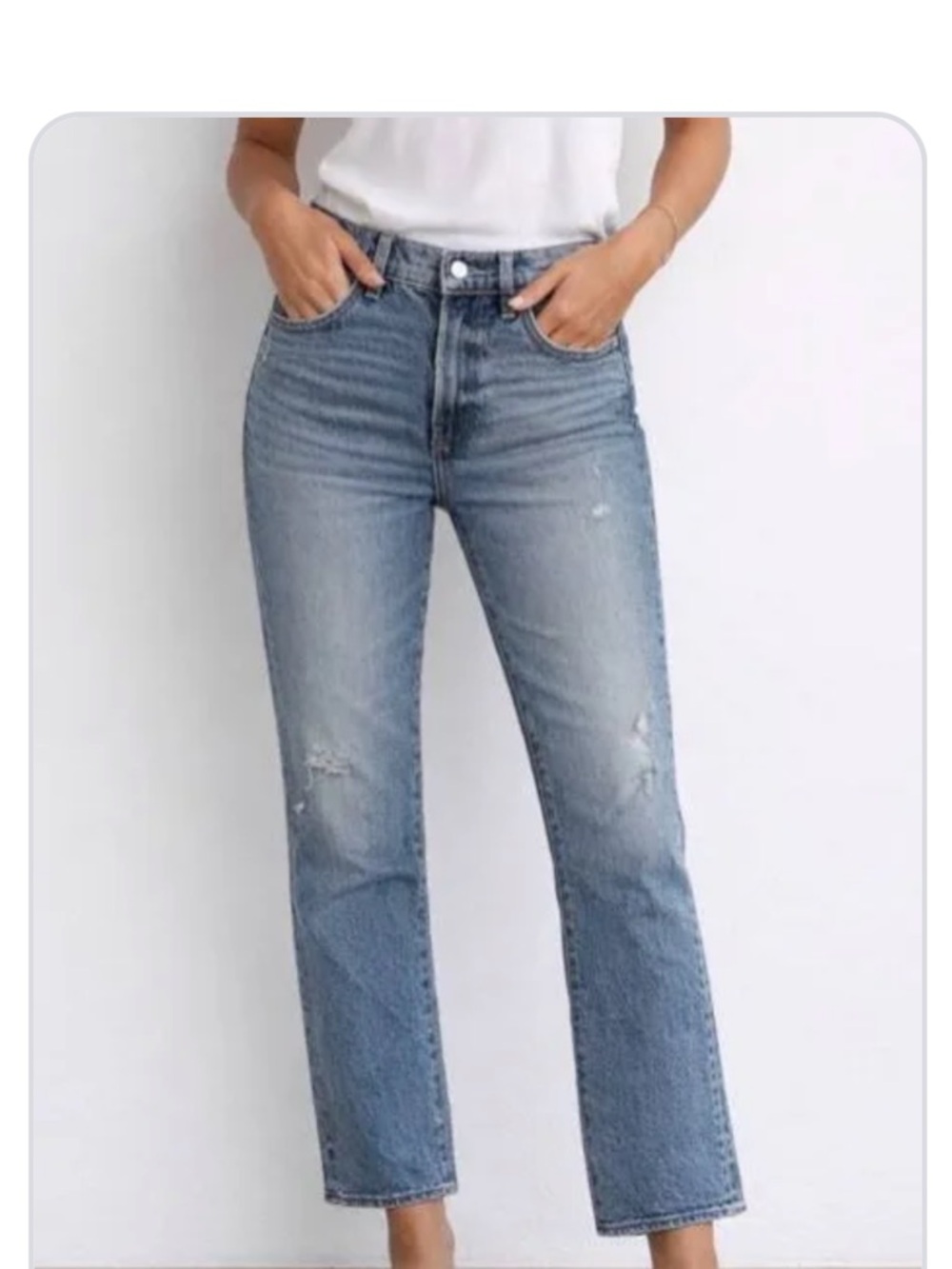 Pistola High-Rise Light Blue Women's Straight Jeans